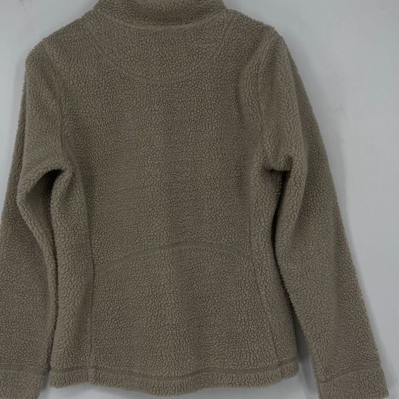 Tweeds Full Zip Sherpa Fleece Jacket | Size Large | Cozy Taupe - Picture 6 of 10